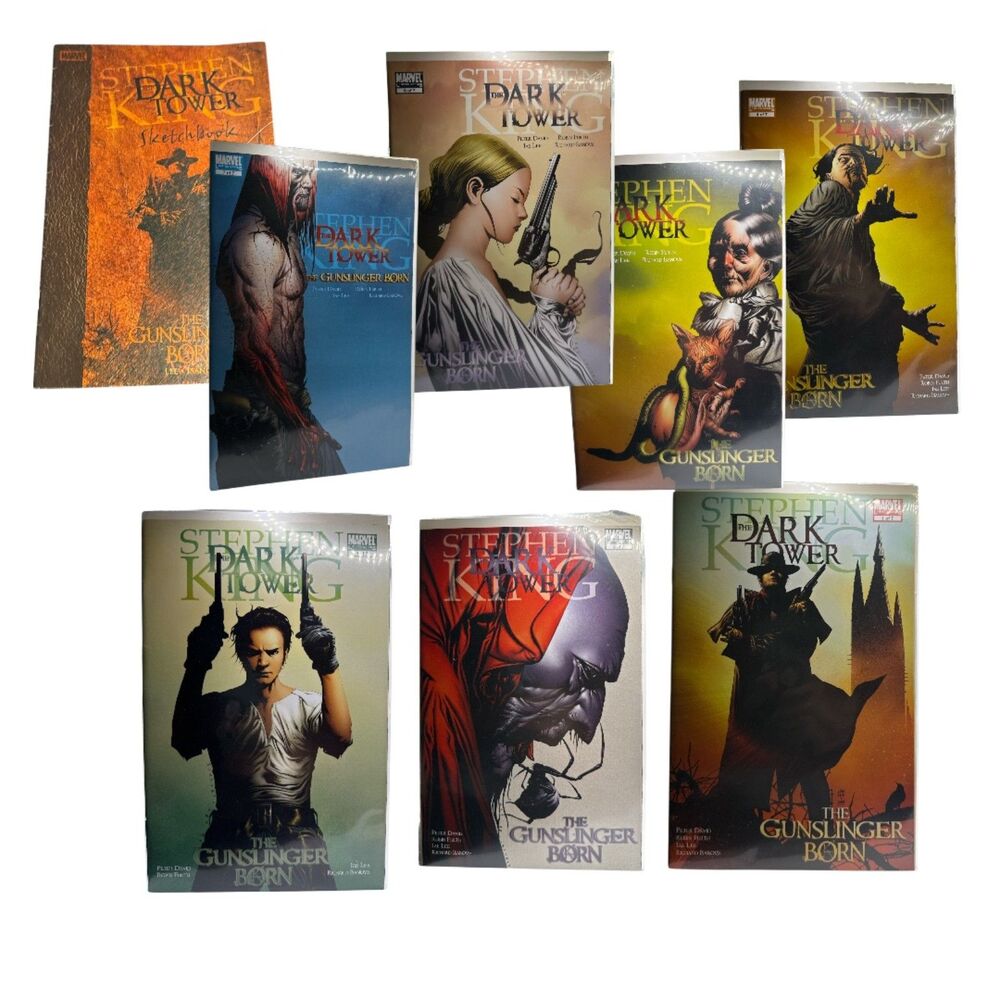Marvel The Dark Tower the Gunslinger Born Comic Books 1 - 7 & Sketchbook
